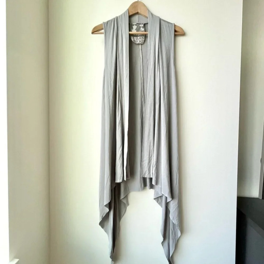 YOUNG Fabulous and  Broke Waterfall Long Line Vest